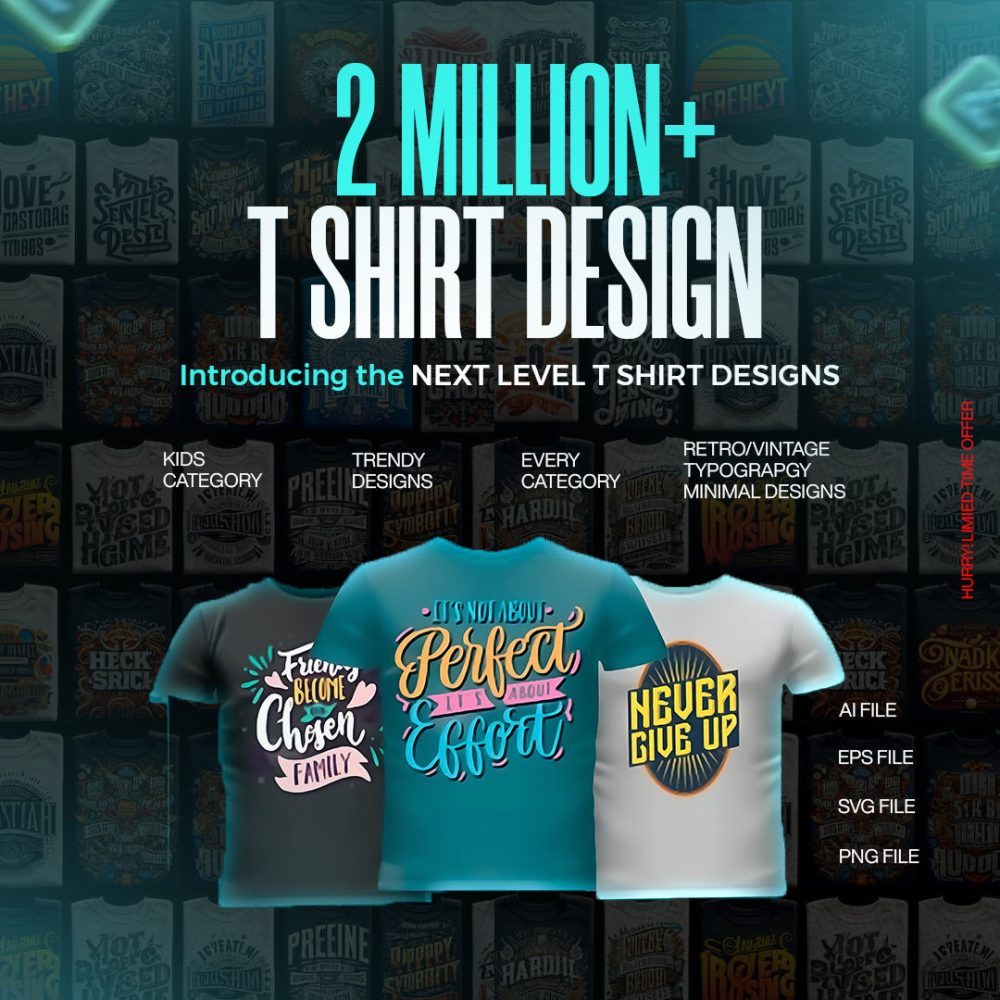 2 Million+ Killer T-Shirt Designs